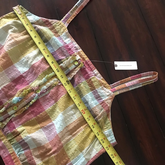 NWT Anthropologie Plaid Tank. Size 14 - Picture 8 of 9